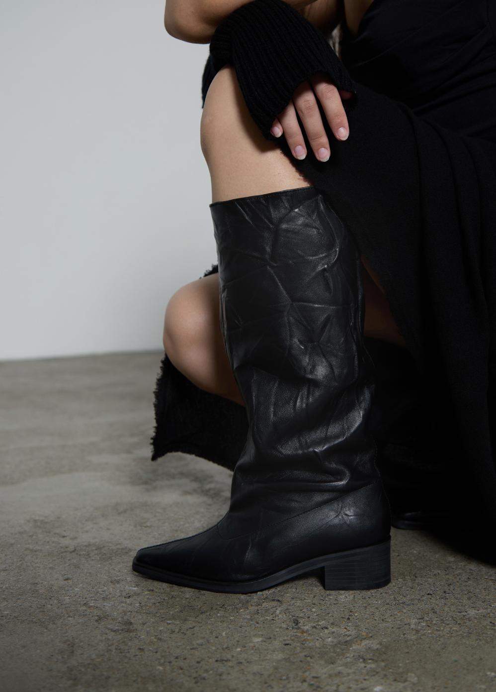 Senia ankle boots / black leather