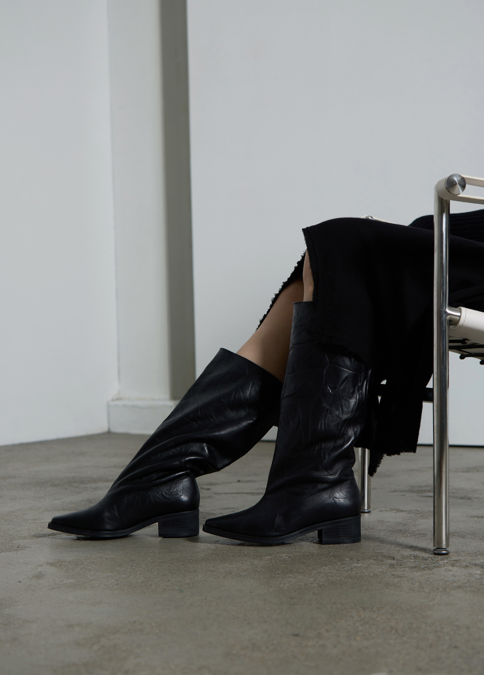 Senia ankle boots / black leather