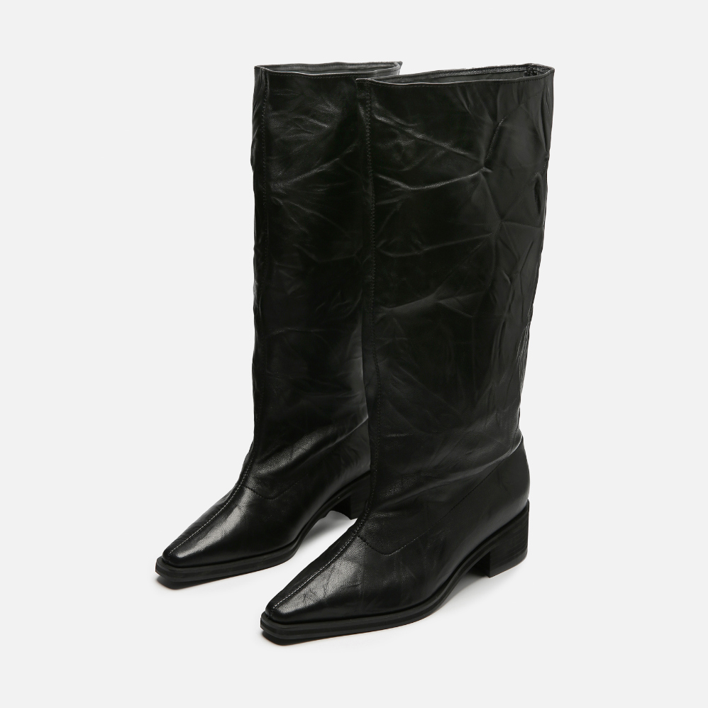 Senia ankle boots / black leather