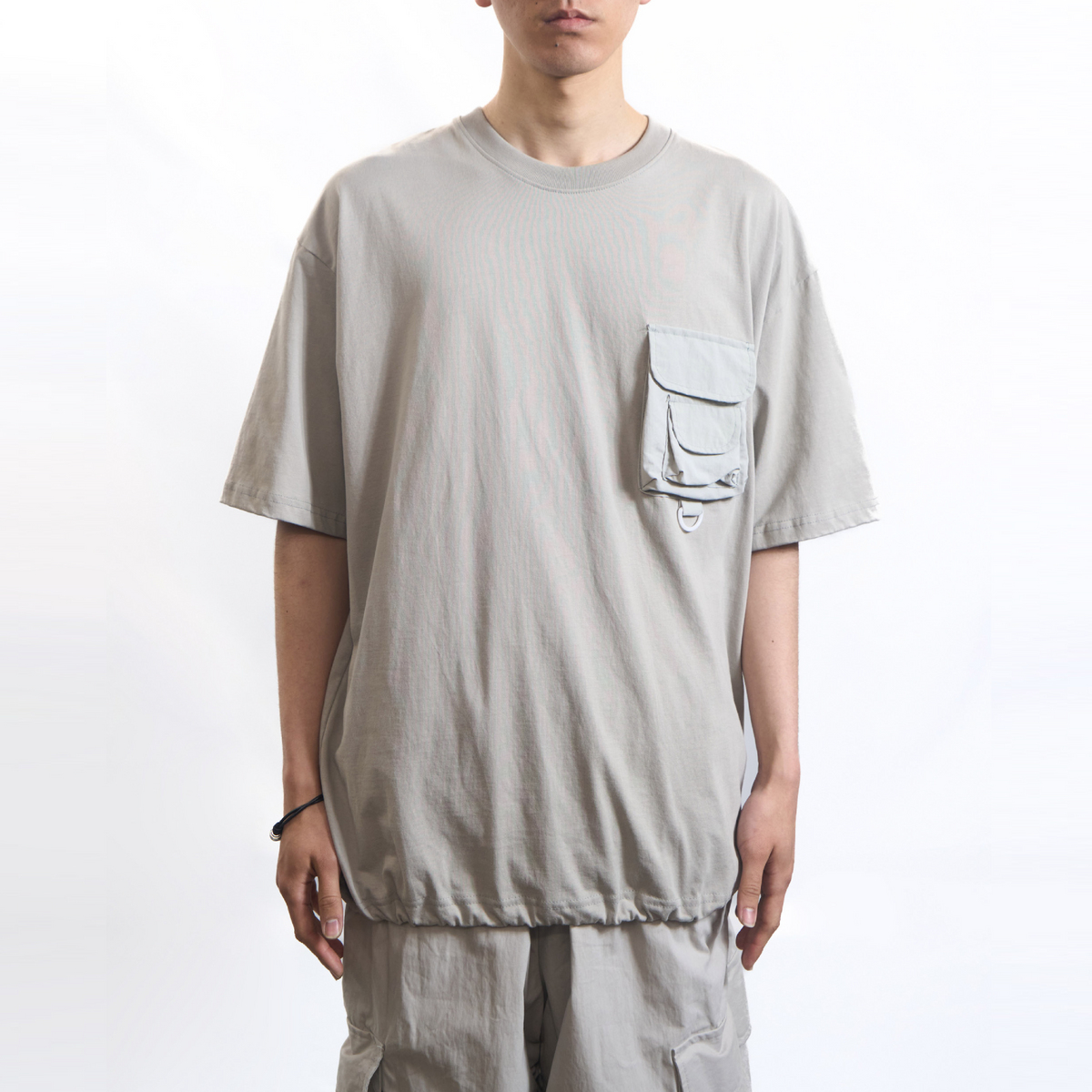 Utility String Tee Light Grey