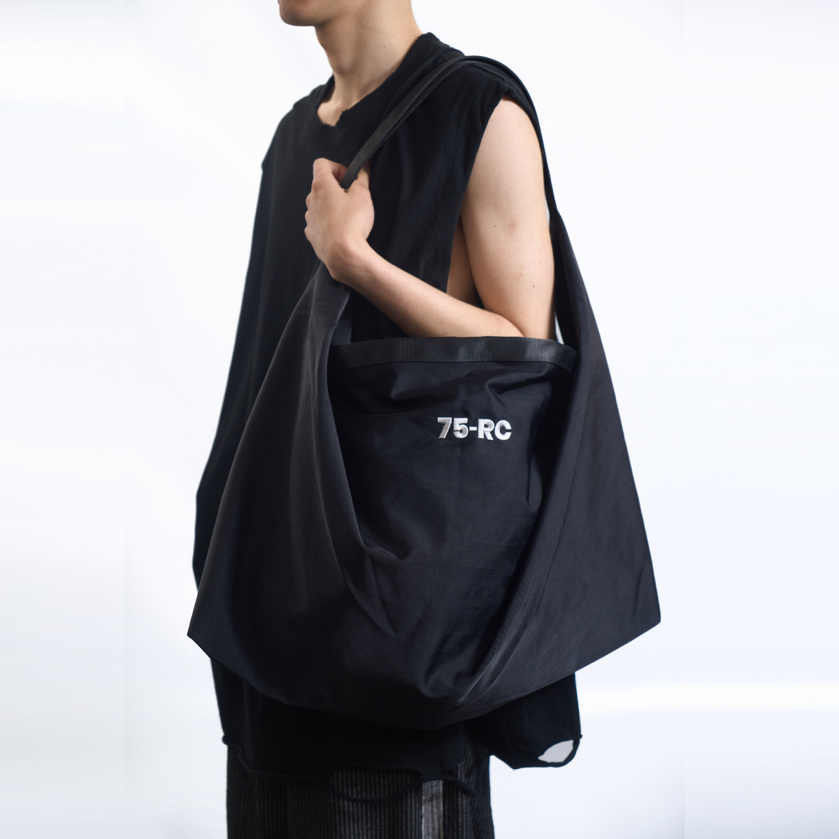 Utility Nylon Sling Bag Black