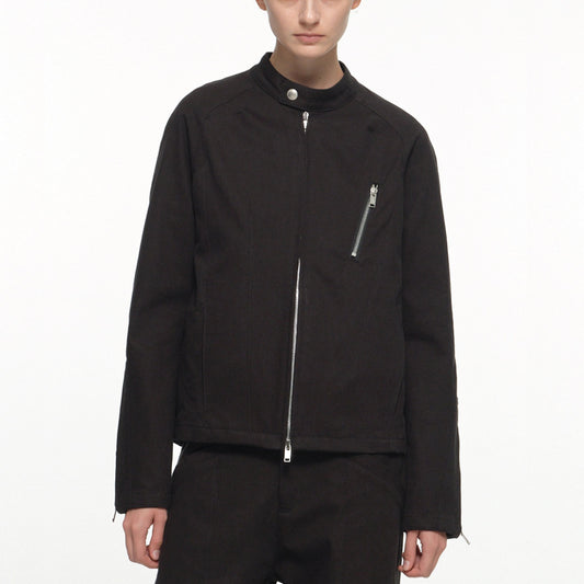 Seam line rider jacket black