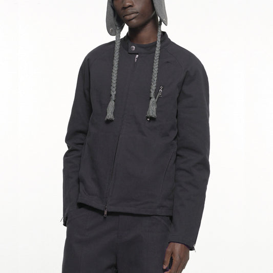 Seam line rider jacket charcoal