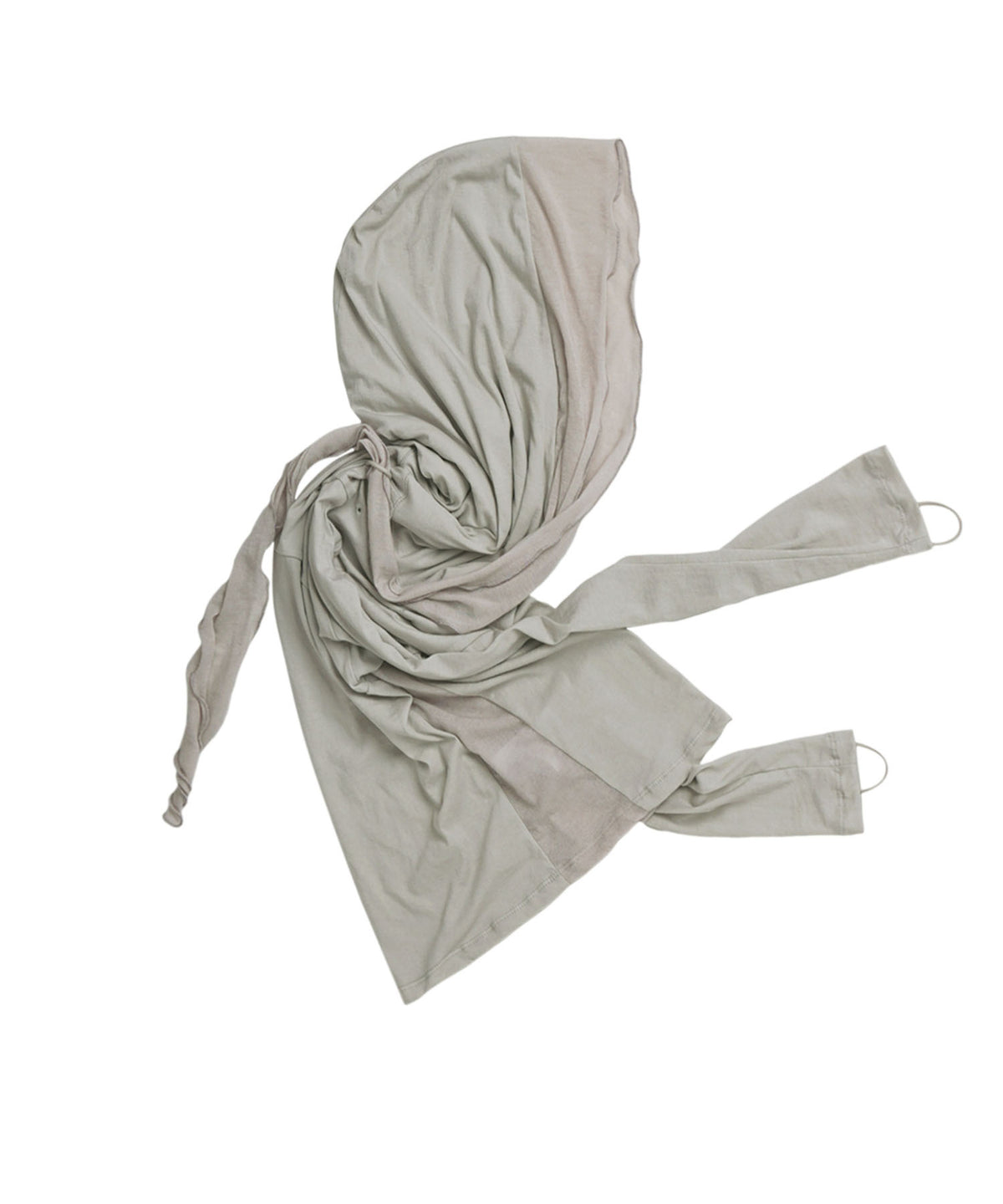 Muffler hoodie long sleeve beige