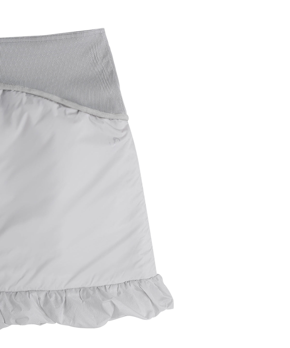 Reversible midi padded skirt grey