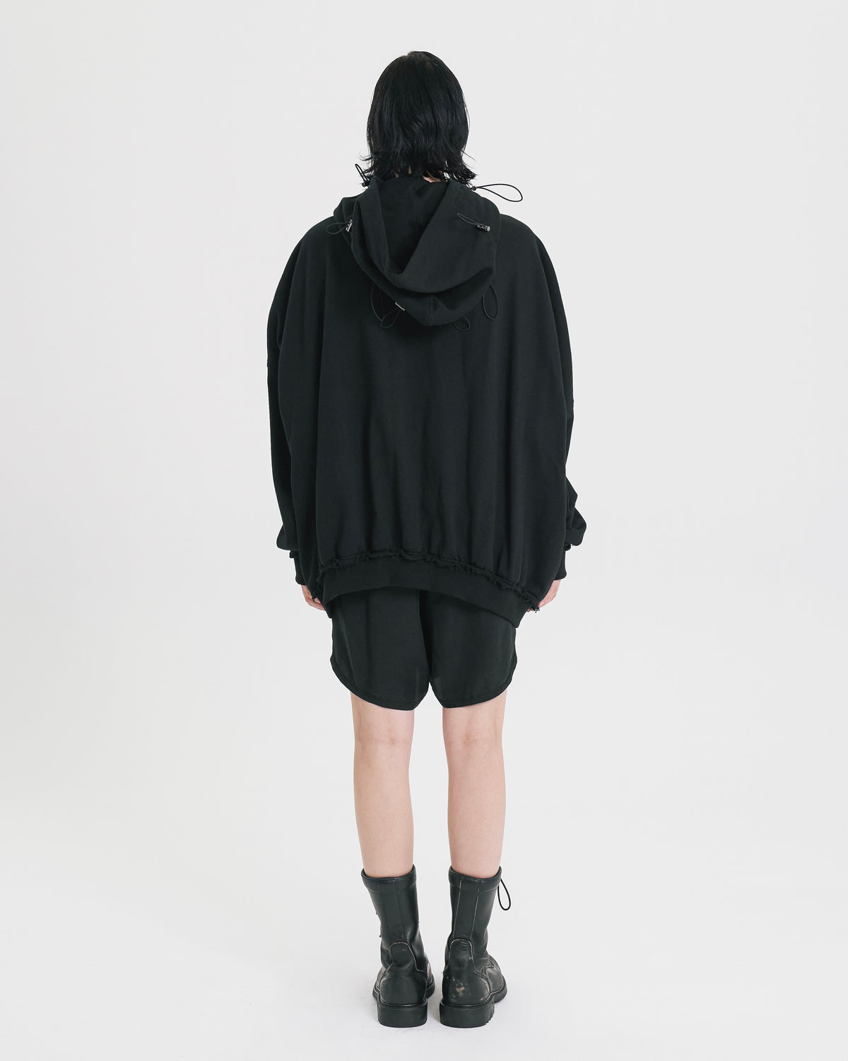 Multi shoulder volume hoodie