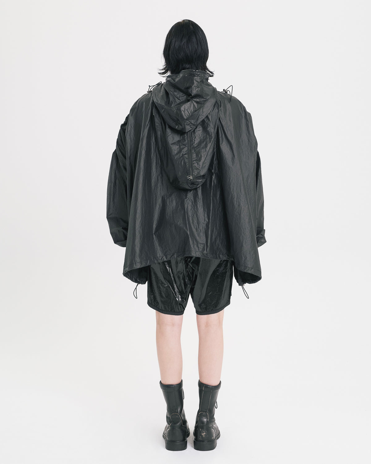 Two hoods anorak