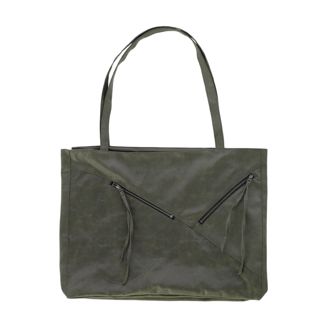 Zip pocket bag_ver balance (green)