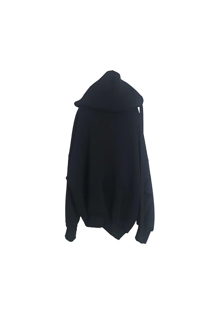 Neoprene extra large hoodie black