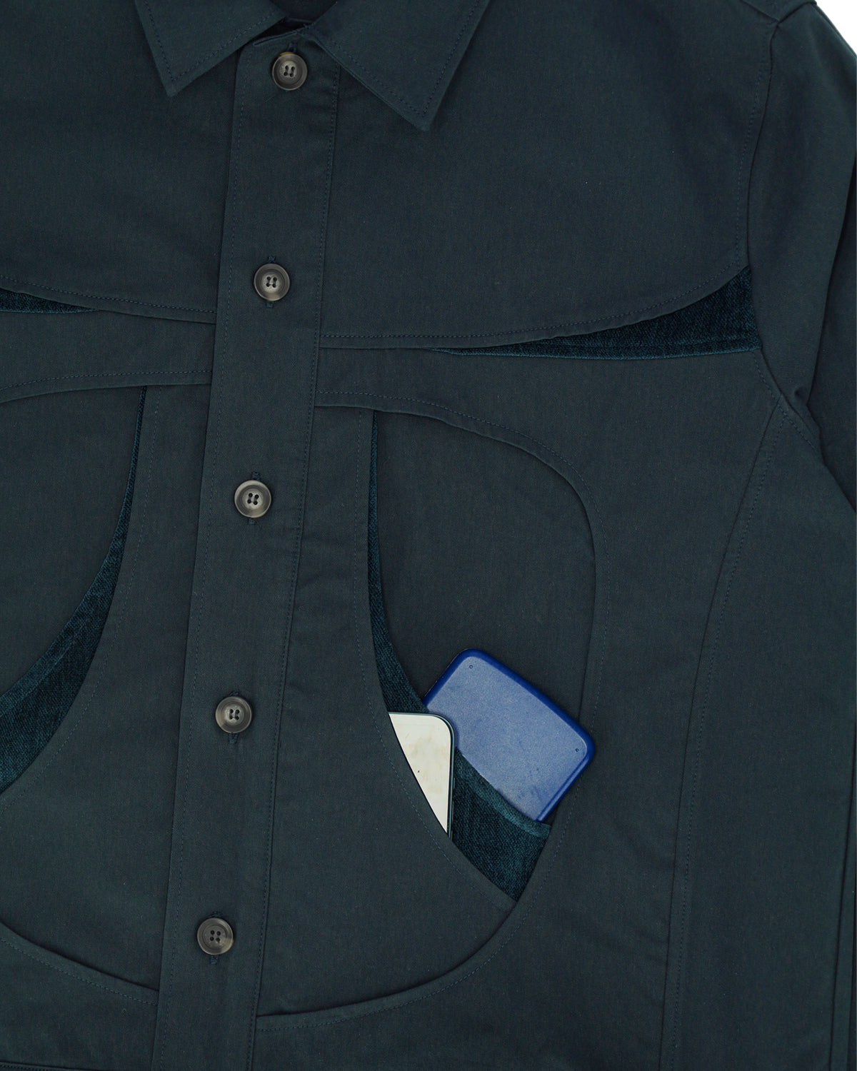 Arc jacket slate blue