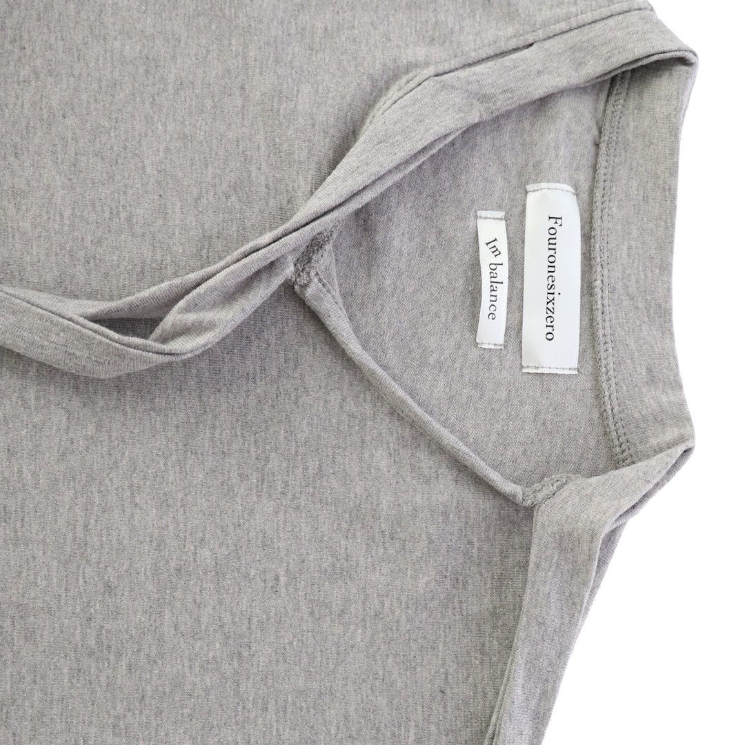 Double collar t-shirt_ver imbalance(gray)