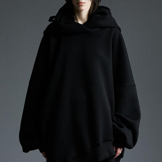 Neoprene extra large hoodie black