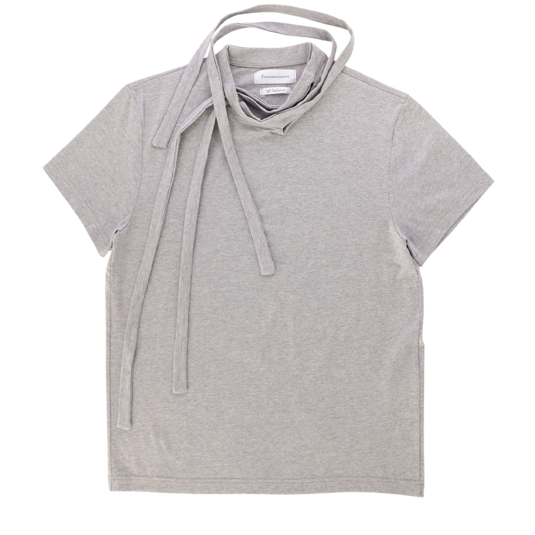 Double collar t-shirt_ver imbalance(gray)