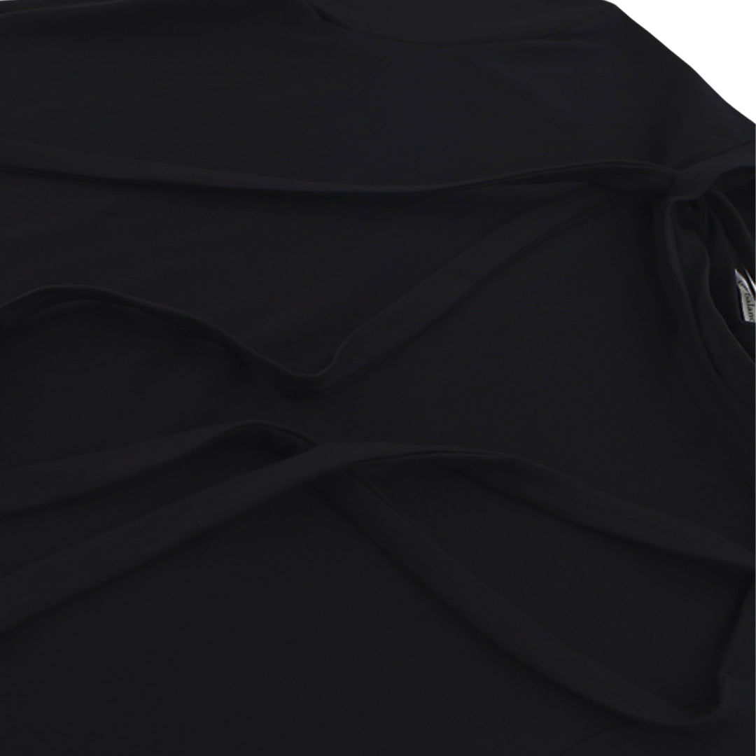 Double collar t-shirt_ver imbalance(black)