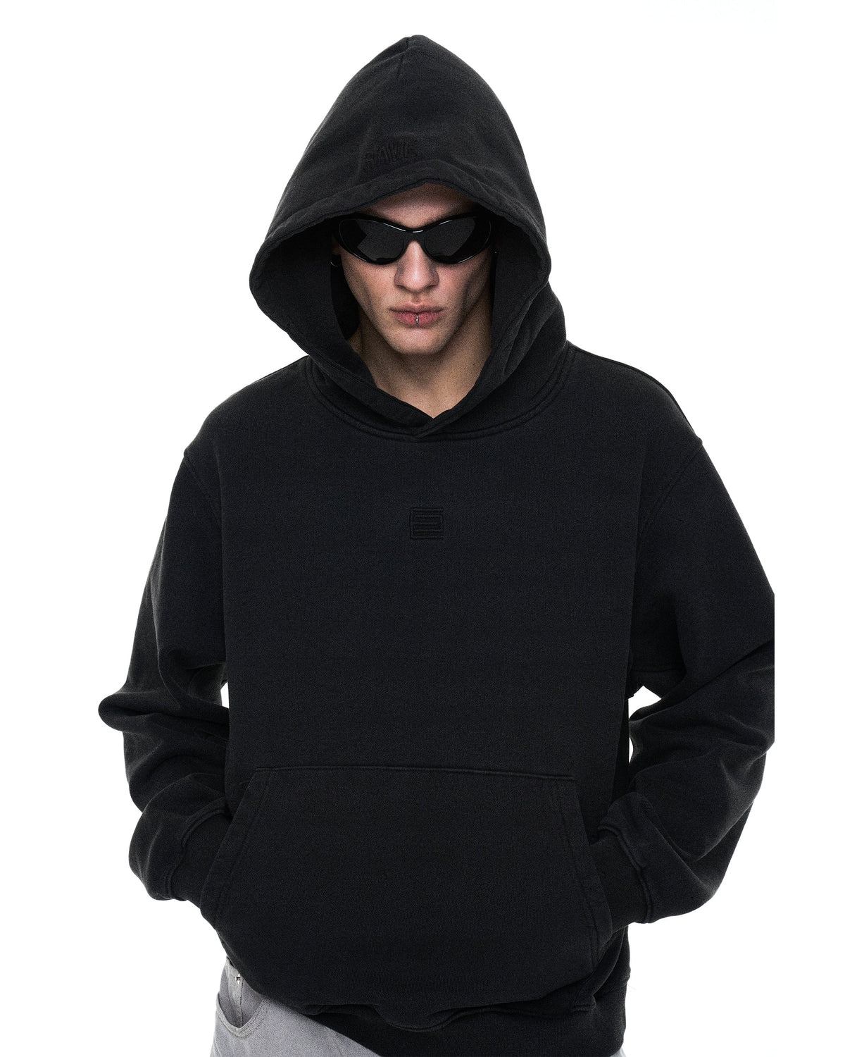 After rave washed hoodie