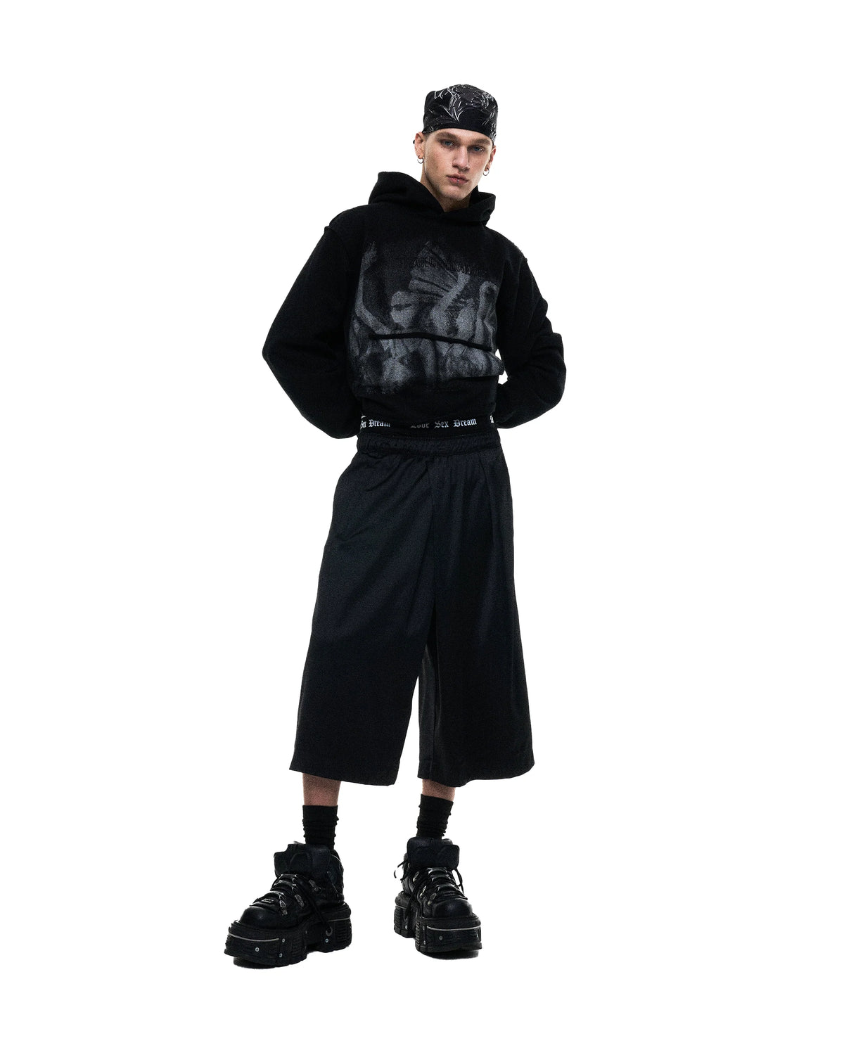 Tcd-rave crop hoodie