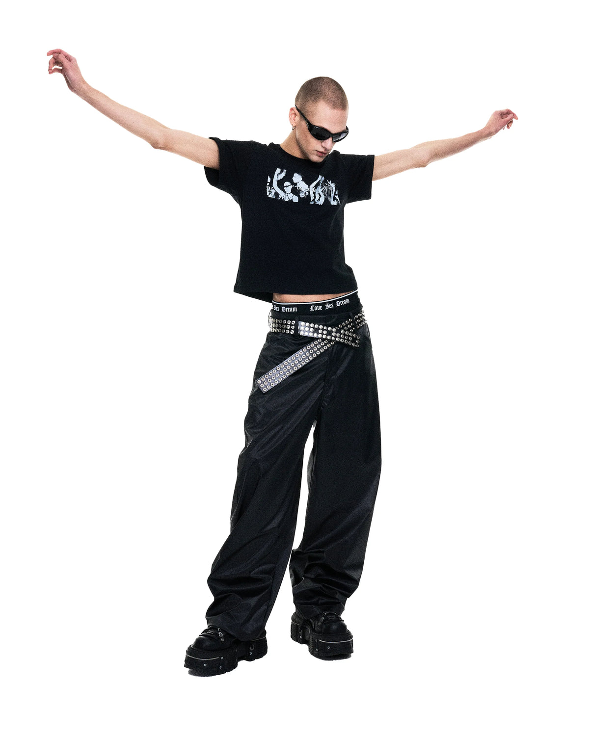 Metallic trousers