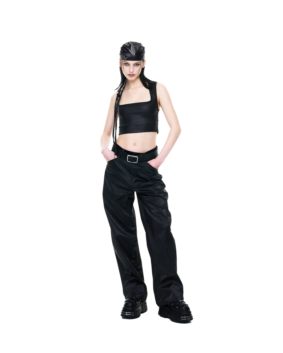 Metallic trousers