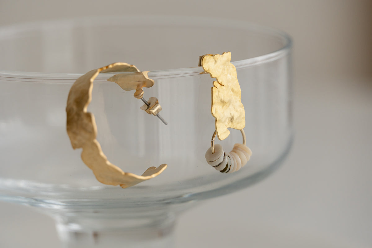 Unbalanced Dangle & Hoop Earrings
