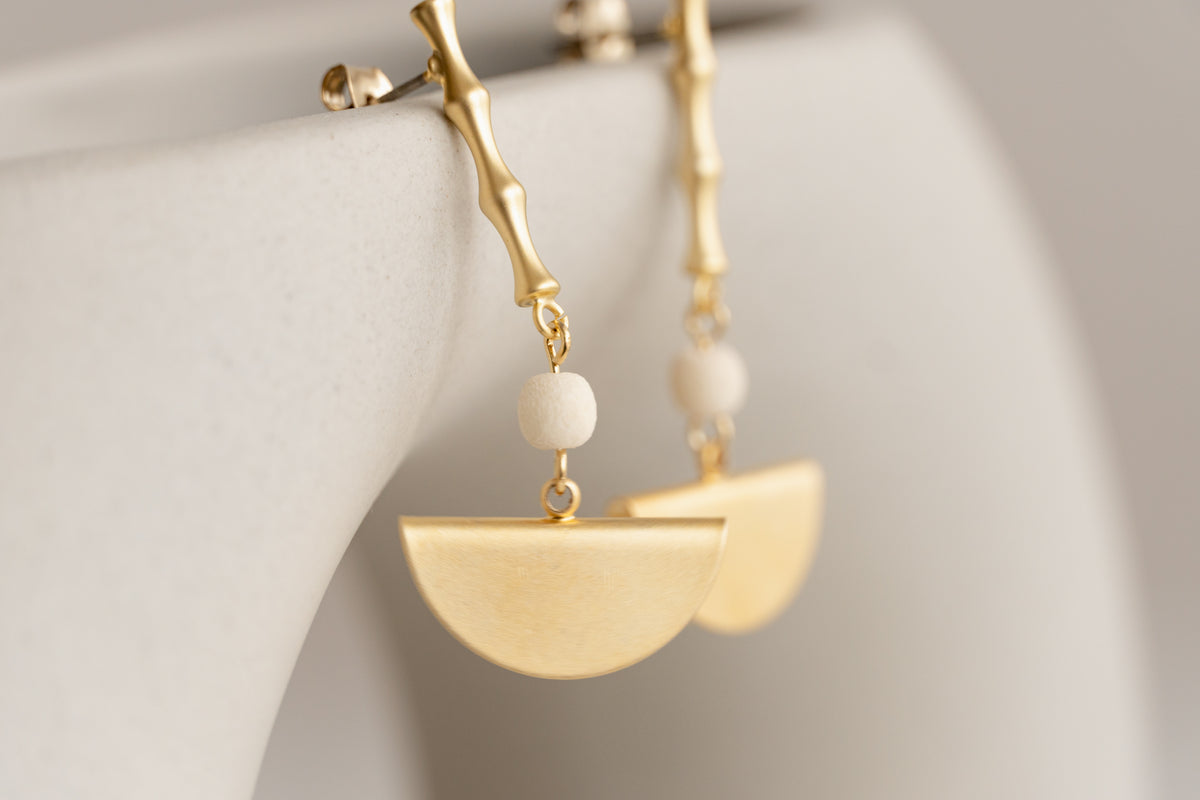 Golden Dangle Earrings