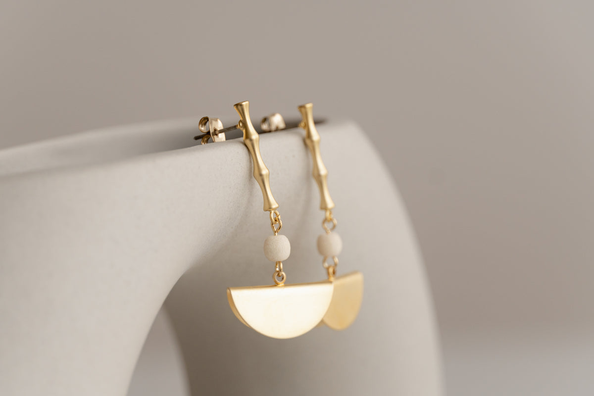 Golden Dangle Earrings