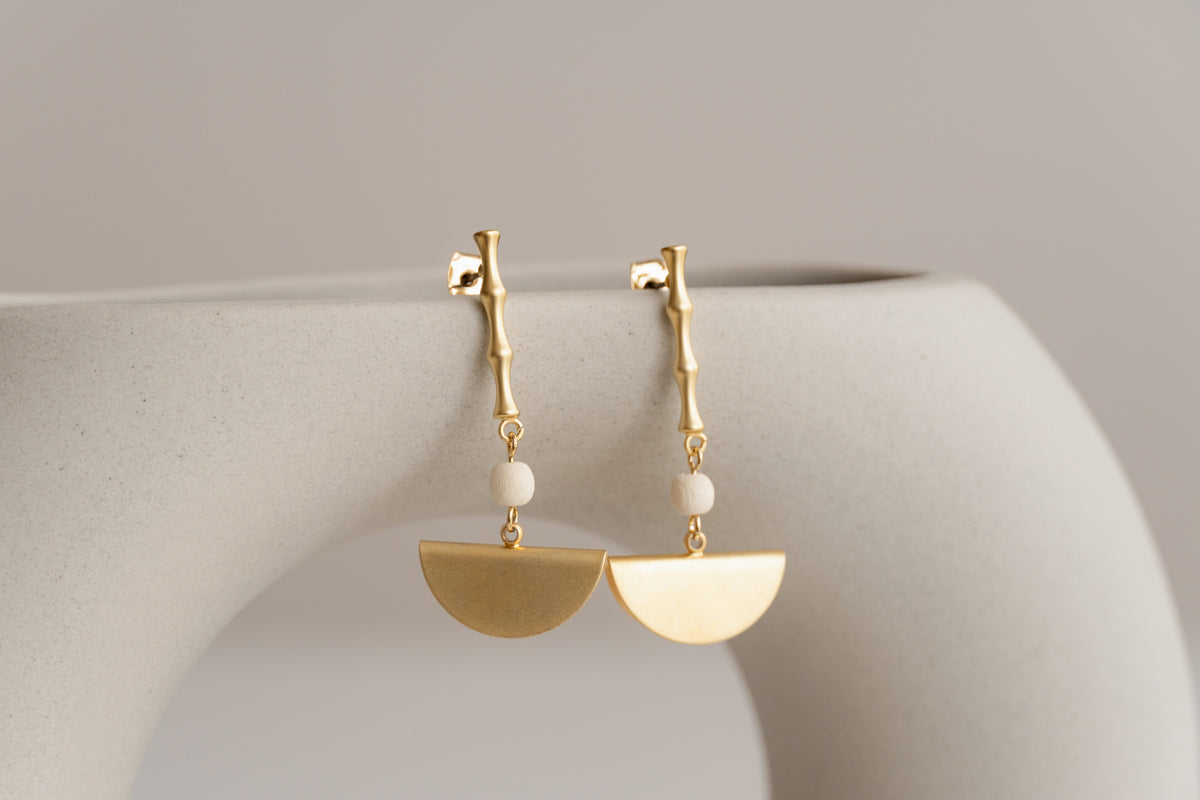 Golden Dangle Earrings