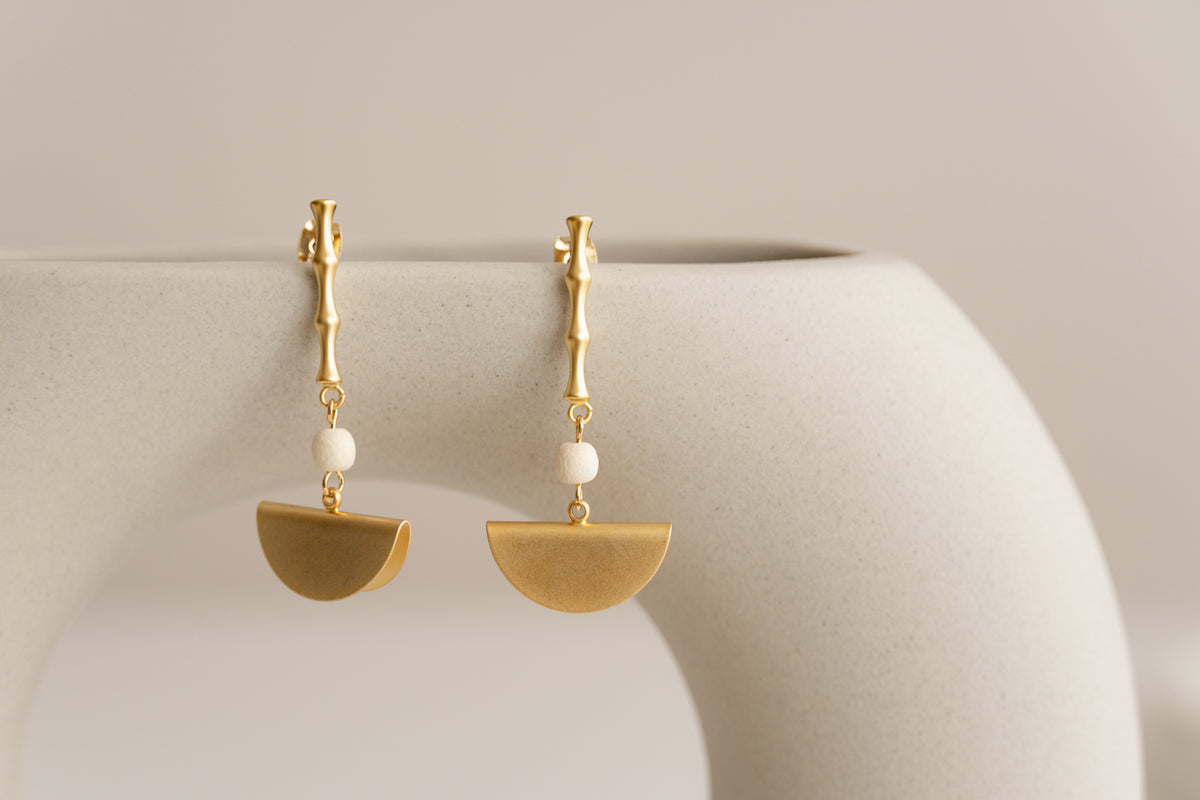 Golden Dangle Earrings