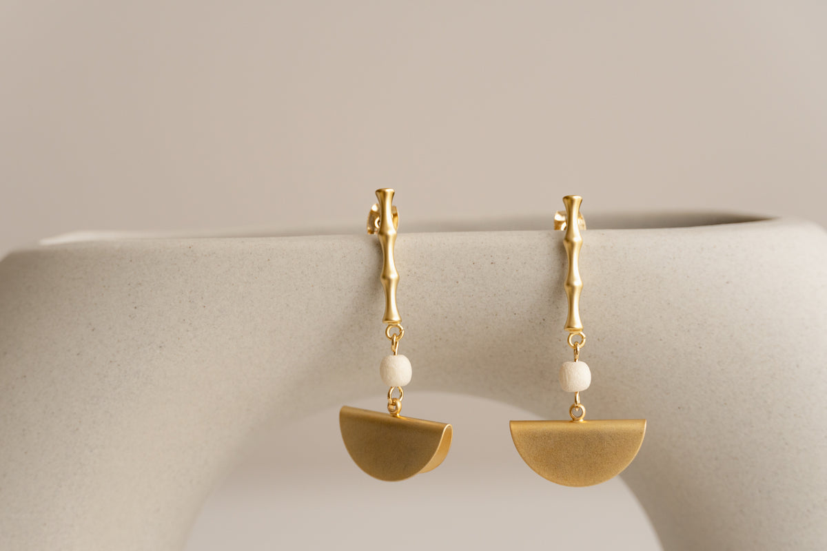 Golden Dangle Earrings